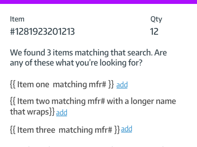 Search results - lowfi cart forms inline. lowfi search
