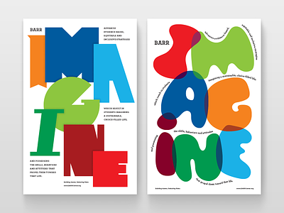 Imagine Imagine design education inclusive nonprofit poster school typogaphy