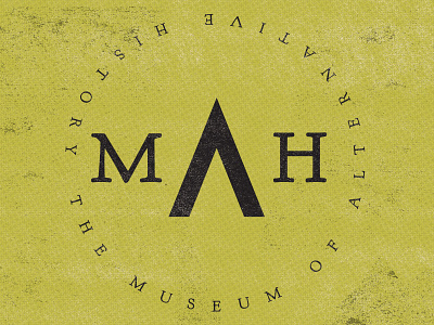 MoAH artshow brand logo mark texture