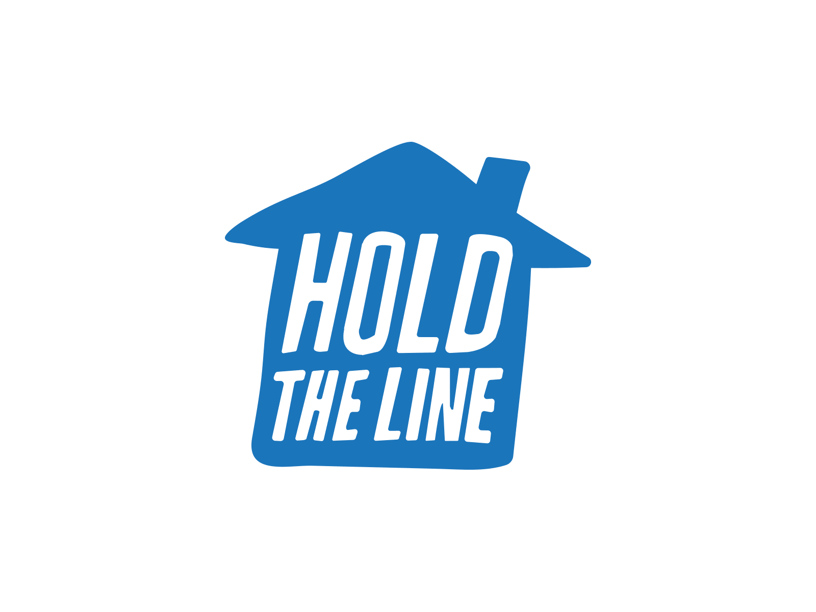 HOLD THE LINE gif graphic design healthcare house pandemic poster stay home