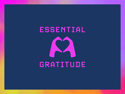 Essential Gratitude branding gratitude instagram logo pandemic