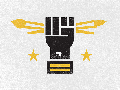 UNION art brand change fist logo star