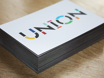 UNION Cards art business card change community identity logo