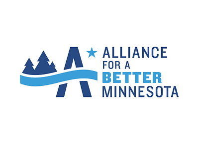 A Better MN grassroots identity logo politics progressive star trees water