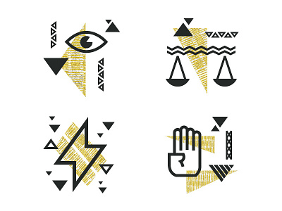 Black + Gold Icon Set