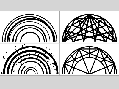 Rounds (Window Vinyl) circles collaboration cosmic domes linework vinyl