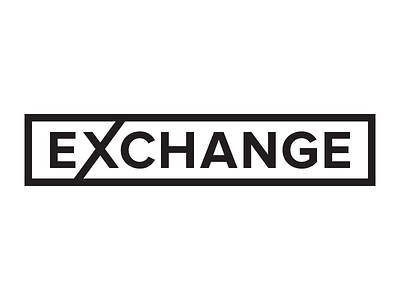 Exchange Logo box brand identity logo midwest omaha startup tech warehouse x