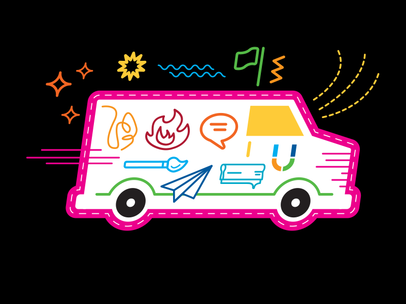Mobile Art Studio! by Justin Kemerling on Dribbble