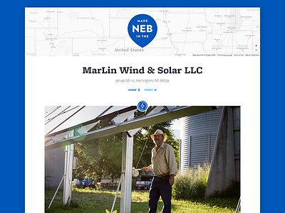 In the Neb: Wind & Solar clean energy map nebraska profile solar ui web wind