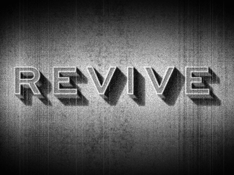 The Dundee: REVIVE campaign cinema community film gif graphic design lettering light nonprofit omaha shadow typography