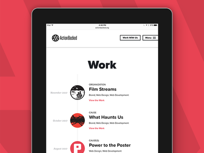 Work brand craft minimal portfolio responsive ui web design