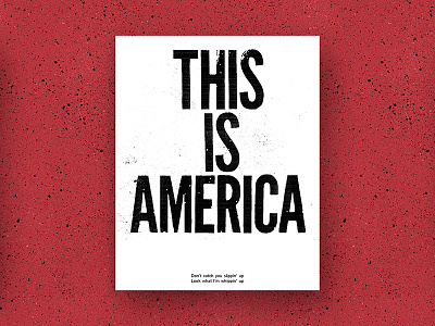 This Is America america download gritty poster power to the poster typography