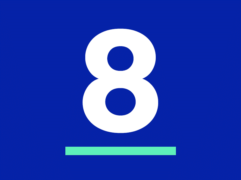 8 Years gif graphic design