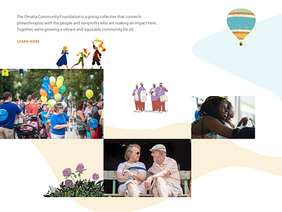 Community Web Collage brand community illustrations nonprofit ui vector web design