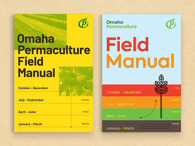Field Manual Covers booklets community farming garden graphic design layout manual nonprofit plants print sustainability