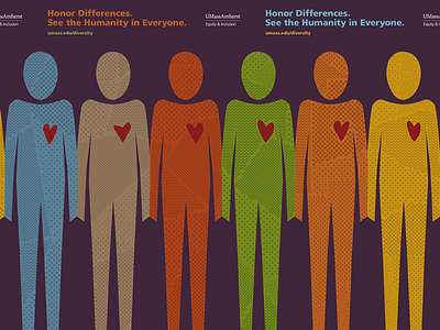 Stand Together, Everyone campaign diversity heart inclusion posters students university