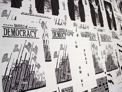 Paste Up For Peace activism black and white exhibition graphic design politics poster