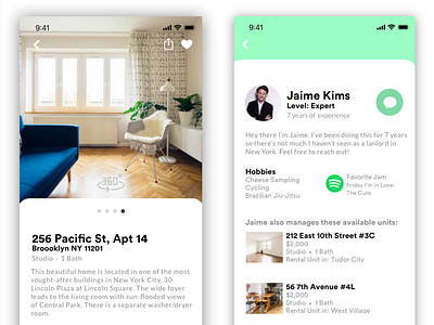 Apartment Finder Exercise app design ui ux