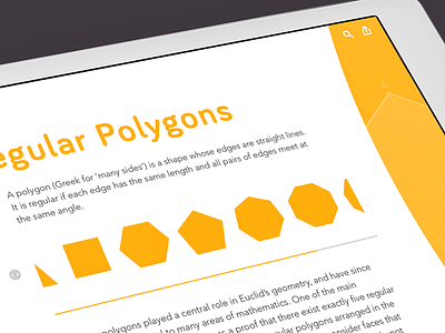 Incredible Numbers - Regular Rolygons app interface ios ipad iphone mobile touch press ui