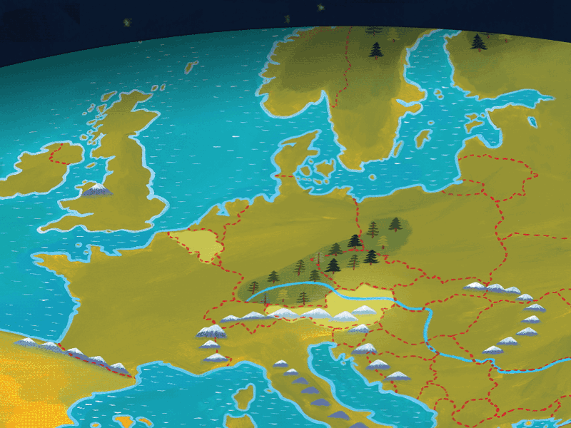 Barefoot World Atlas website animation