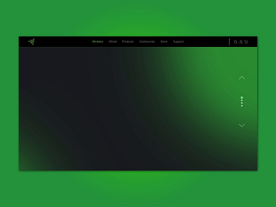 Web Landing Page Concept - Razer black gaming gaming app gaming website gaminglogo gradient graphic design green mouse product razer ui uidaily uidailychallenge uidesign uiux web website website concept website design