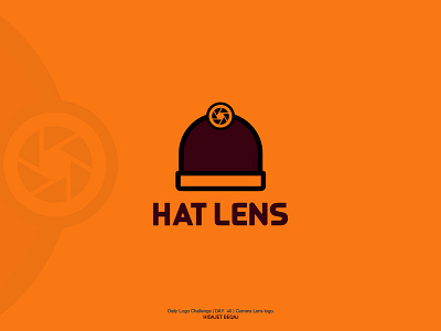 Daily Logo Challenge Day 40 Hat Lens