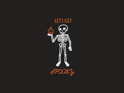 Let's Get Spooky halloween halloween design icon icon design illustration illustrator typography vector graphics