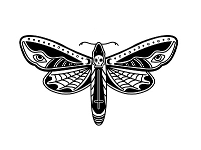 Death Moth branding design designer graphic design illustration illustrator illustrator design moth vector vector graphics