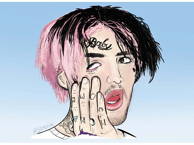 Lil Peep Digital Portrait