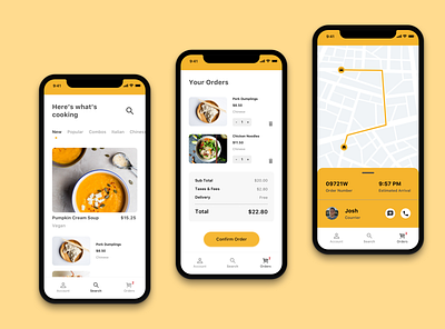 Meal Order / Delivery mobile app concept app design ui ux