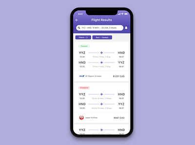 Flight App Concept app mobile travel ui ux