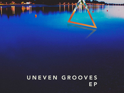 Uneven Grooves EP album art band blue cyan music orange