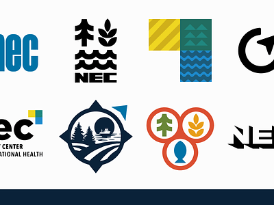 NEC Brand Exploration branding farming fishing forestry identity logo logomark safety