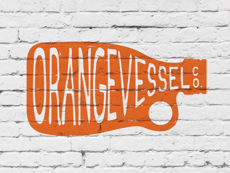 Orange Vessel Co. branding craft beer growler orange syracuse vessel