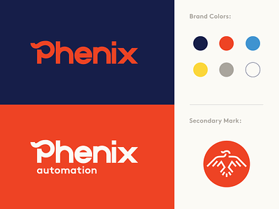 Phenix Rebrand branding concept identity industrial logo logomark logotype
