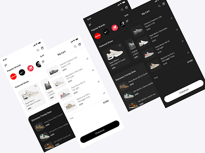 Shoe App - Light and Dark Theme