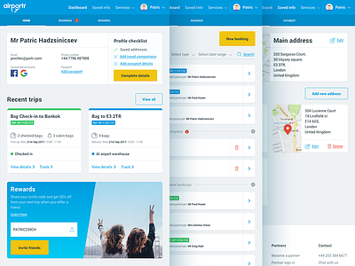 Bookings airportr bookings dashboard manage