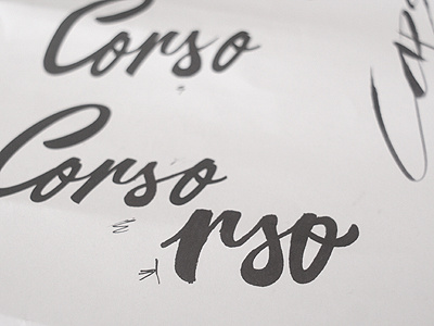 Corso lettering