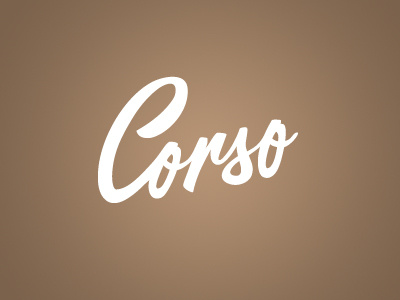 Corso calligraphy font lettering logo sign type typography