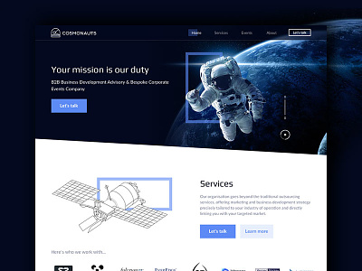 Cosmonauts blue cosmonauts homepage website