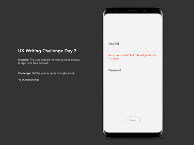 Daily ux writing challenge - Day 3