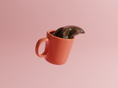 Blender 3D Pink Logo | Coffee Mug