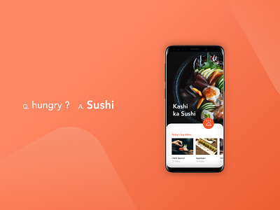 Sushi food app food app home screen mobile app mobile ui ui ui design