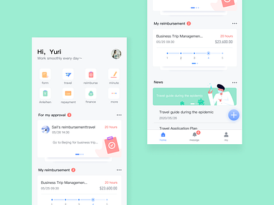 workspace app design illustration ui