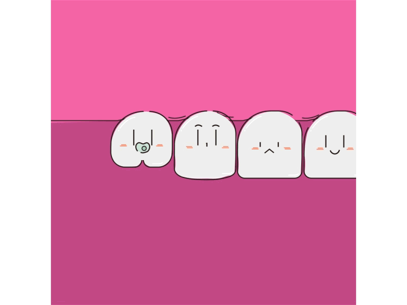 Baby Wisdom tooth animation baby babytooth character illustration motion motiongraphics teeth wisdomteeth