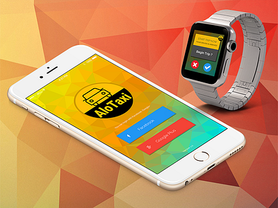 Alo Taxi for Watch OS, iOS, Android 9dpi alotaxi android ios psd template watchos