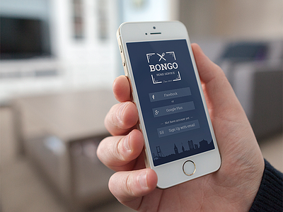 Bongo Mobile App 9dpi android app bongo ios iphone login mobile signin signup silhoulete