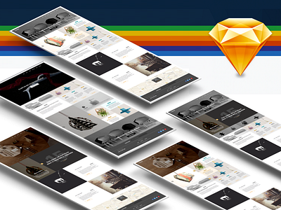 Pudding Sketch UI Kit app blog multipurpose pudding sketch ui kit web