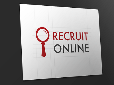 Recruit logo Design find finding job logo recruit work