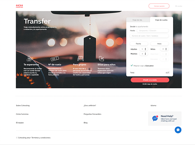 Transfer service for Cohosting cohosting design project ux ui web web designer webdesign